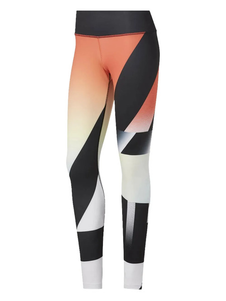  Reebok Bold Print Leggings - Orange 