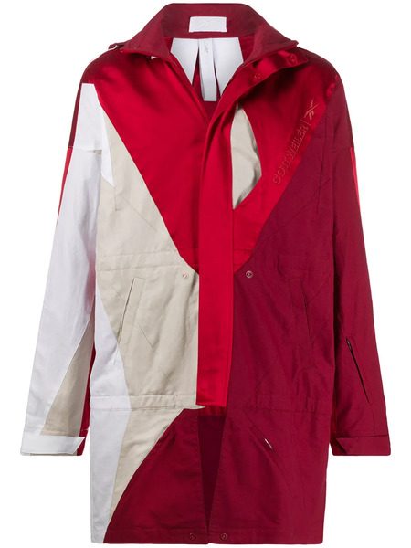  Reebok Colour Block Raincoat - Red 
