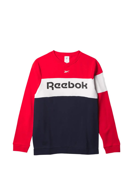  Reebok Colourblock-design Crew-neck Sweatshirt - Red 