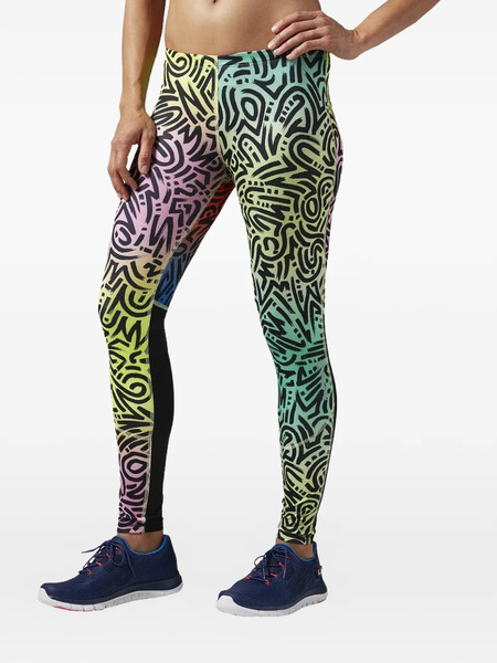  Reebok Graphic-print Leggings - Black 