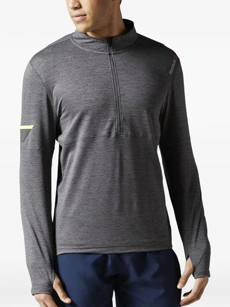  Reebok Long-sleeve Zip Sweatshirt - Grey 