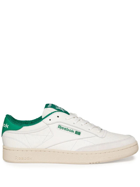  Reebok Ltd Club C Embossed Leather Sneakers - White 