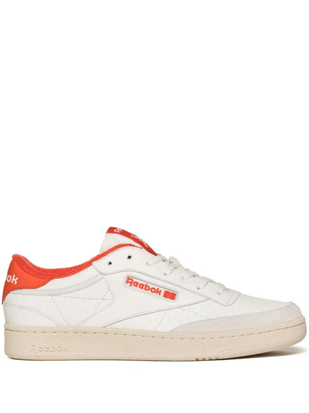  Reebok Ltd Club C Embossed Leather Sneakers - White 