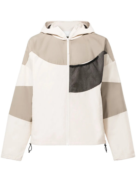  Reebok Ltd Patchwork Hooded Windbreaker - Neutrals 