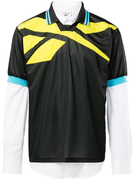  Reebok Ltd X Botter Vector Layered Polo Shirt - Black 