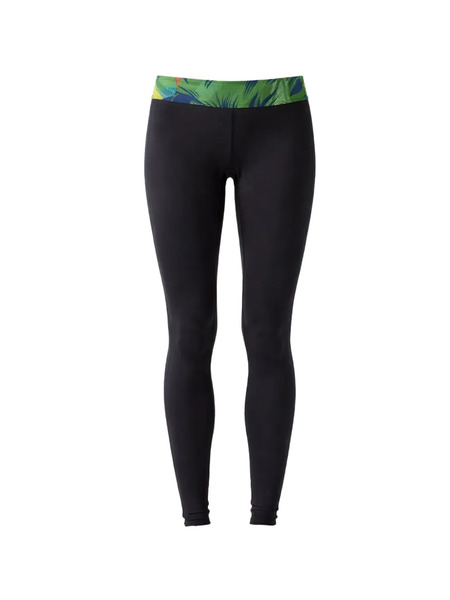 Reebok Patterned Waistband Leggings - Black 