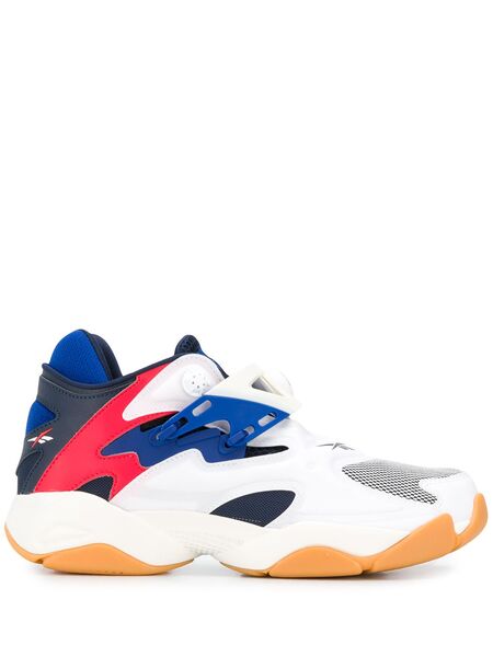  Reebok Pump Court Contrast Panel Sneakers - White 