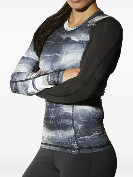  Reebok Rashguard Combat Long-sleeve T-shirt - Grey 