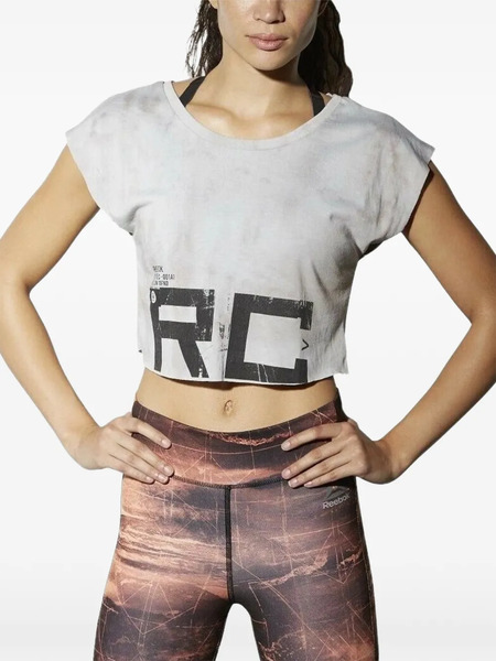  Reebok Spray Dye Crop T-shirt - Grey 