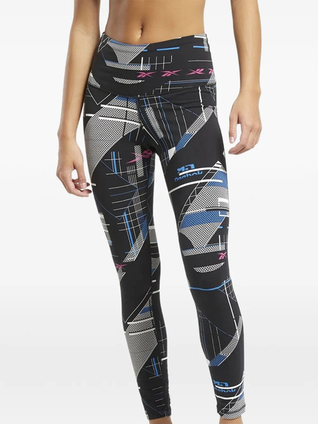  Reebok Top-stitching Leggings - Black 