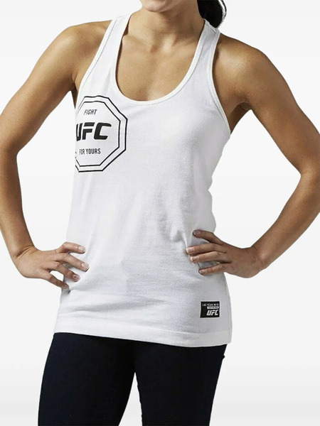  Reebok Ufc Ufan Racerback Tank Top - White 