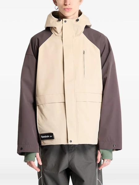  Reebok Uniform Utility Shell Zip-up Jacket - Brown 