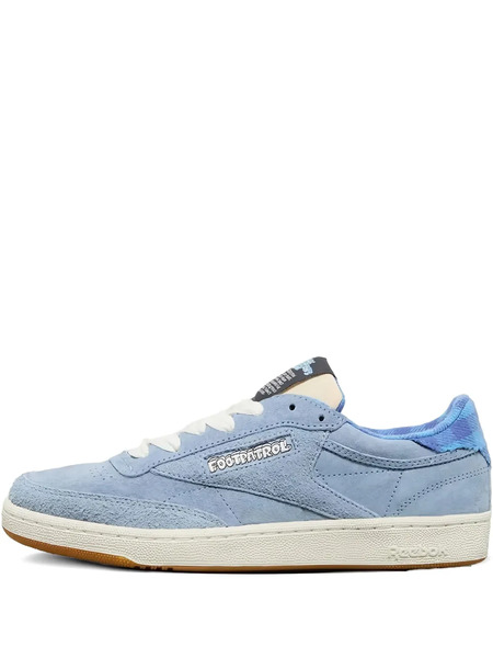  Reebok X Footpatrol Club C blue Denim Sneakers 