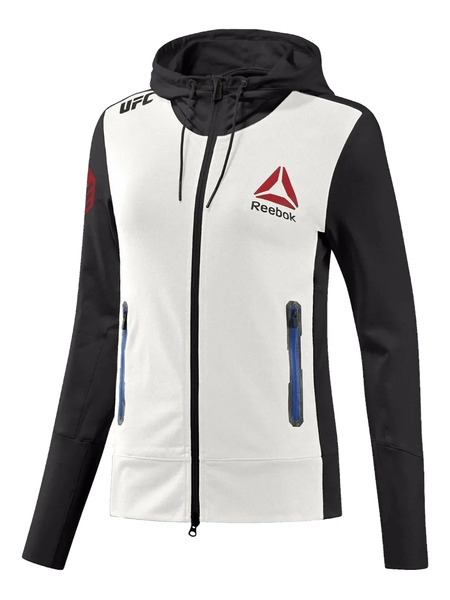  Reebok Zip-up Hooded Lightweight Jacket - White 