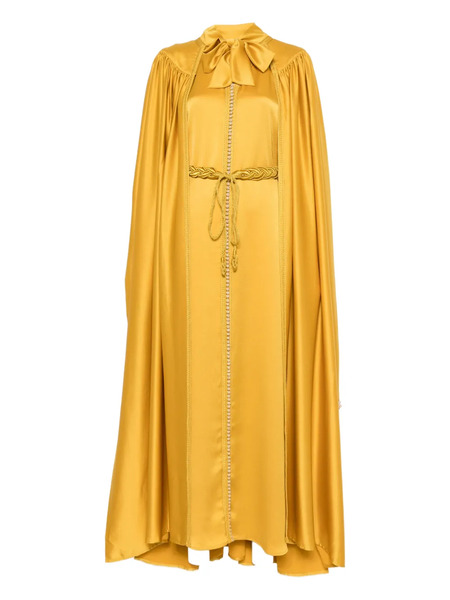  Reem Al Dhaheri Detail-embroidered Kaftan Set - Yellow 