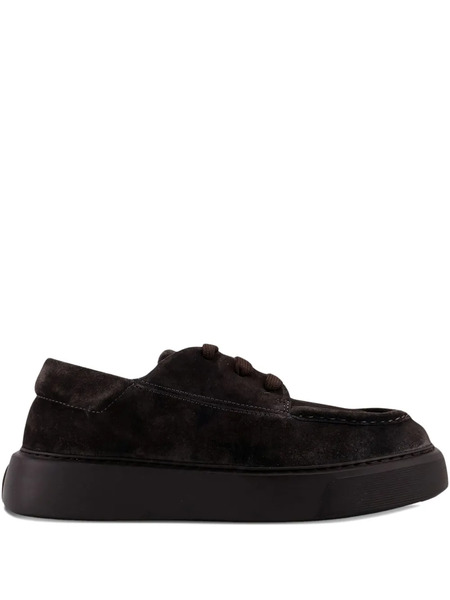 Referenc Lace-up Suede Derby Shoes - Brown 