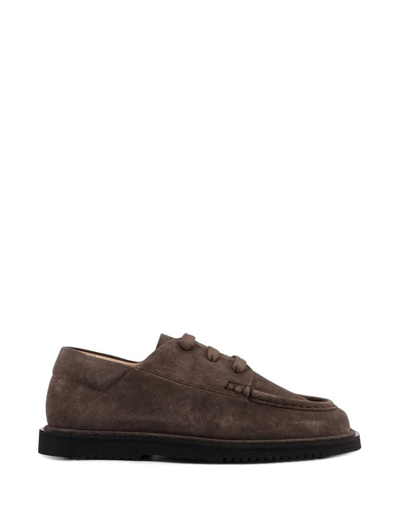  Referenc Squared Toe Lace-up Shoes - Brown 