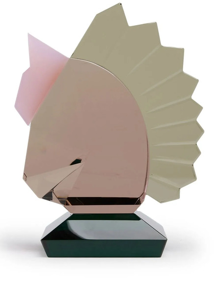  Reflections Copenhagen Horse Crystal Bookend - Pink 