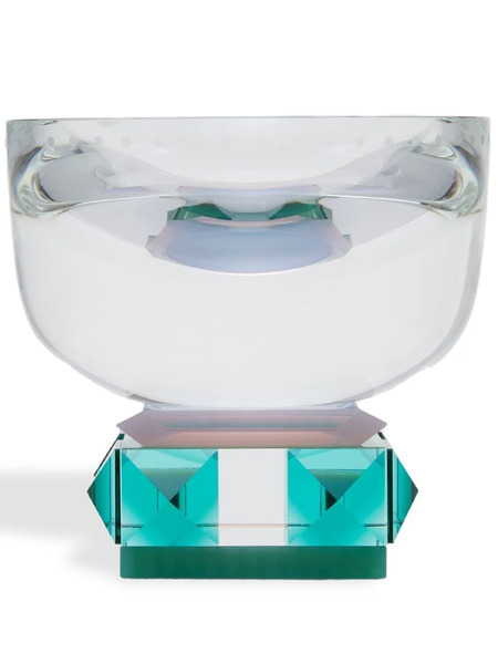  Reflections Copenhagen Virginia Crystal Bowl - Green 