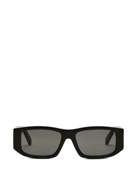  Reformation Anna Rectangle-frame Sunglasses - Black 