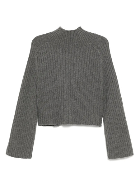  Reformation Brooke Cropped Jumper - Grey 