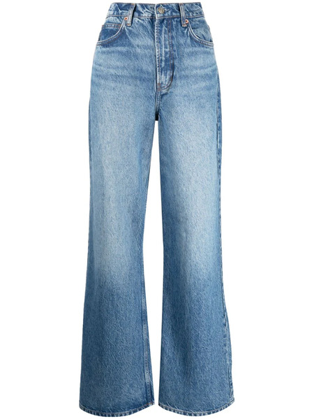  Reformation Cary High-rise Wide-leg Jeans - Blue 