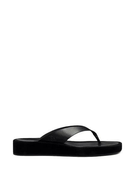 Reformation Eden Platform Thong Sandals - Black 