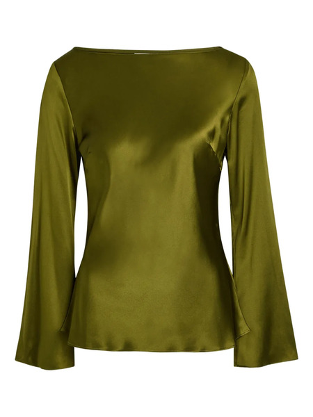  Reformation Flared-sleeve Top - Green 