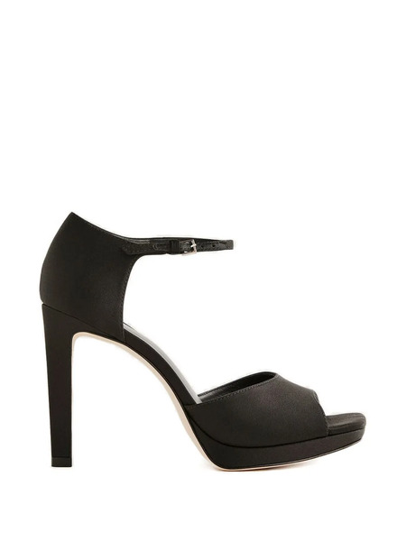  Reformation Gloria Silk Sandals - Black 