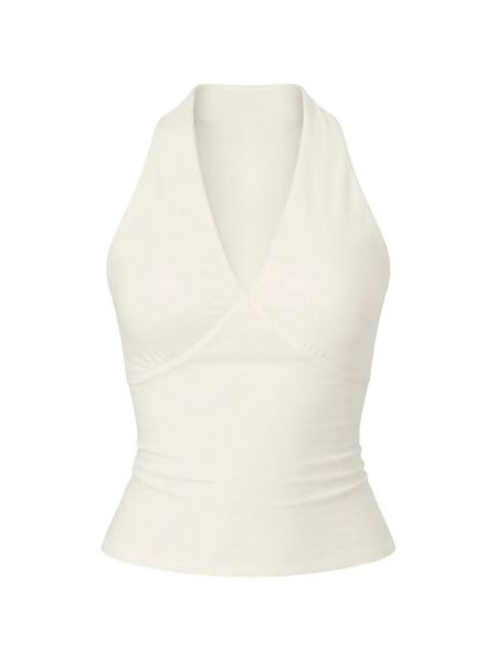  Reformation Halter Knit Top - Neutrals 