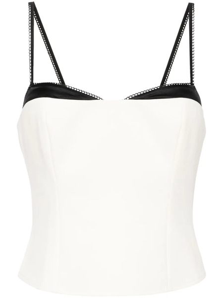  Reformation Melanie Sweetheart Neck Top - Neutrals 