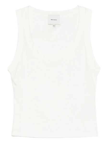  Reformation Seline Top - White 