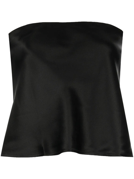  Reformation Spritz Silk Top - Black 