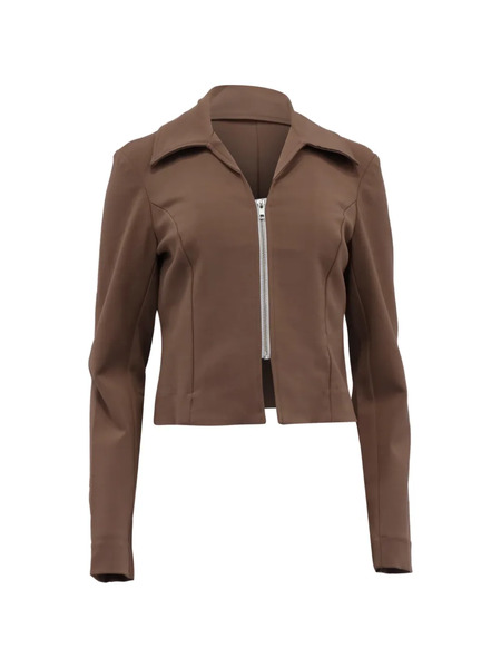  Reformation Zipped Jacket - Brown 