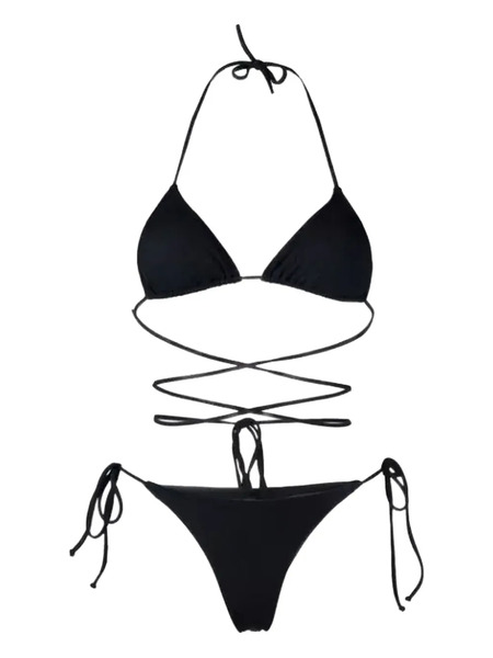  Reina Olga Cross-front Bikini - Black 