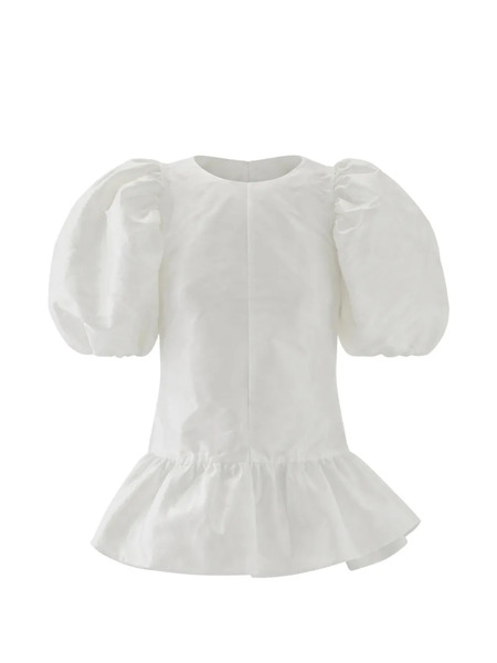  Rejina Pyo Alara Puff-sleeve Ruffled Blouse - White 