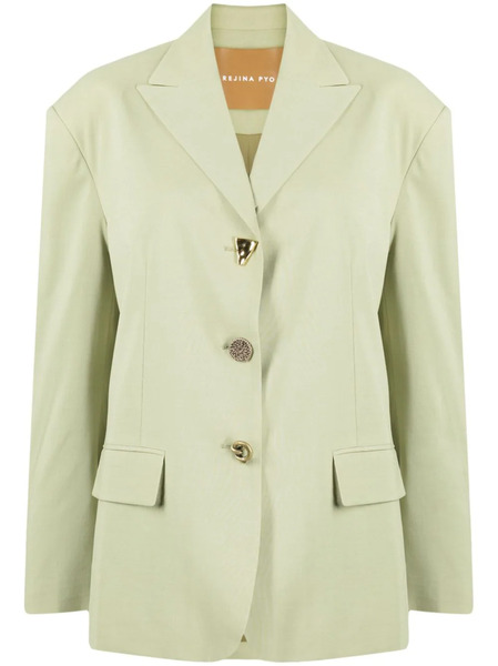  Rejina Pyo Enzo Single-breasted Blazer - Green 