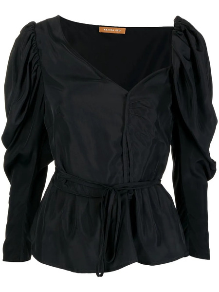  Rejina Pyo Fiona Puff-sleeve Blouse - Black 