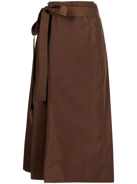  Rejina Pyo Isra Wrap Midi Skirt - Brown 