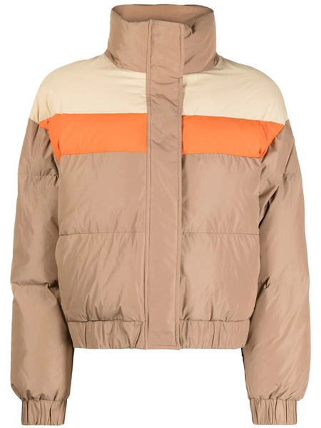  Rejina Pyo Otis Colour-block Puffer Jacket - Brown 