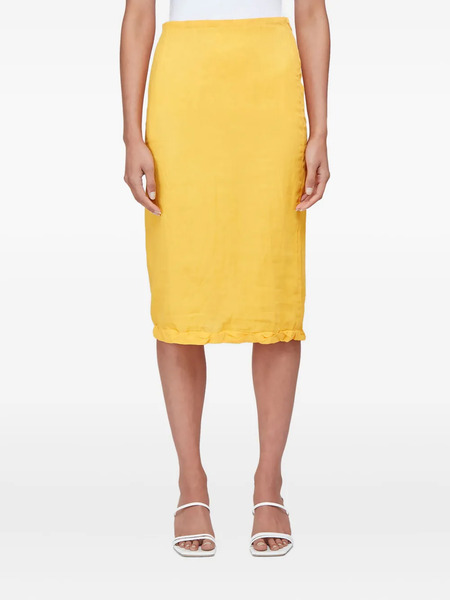  Rejina Pyo Zip-up Midi Skirt - Yellow 