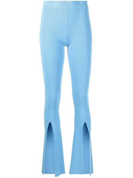  Remain High-waisted Knitted Trousers - Blue 