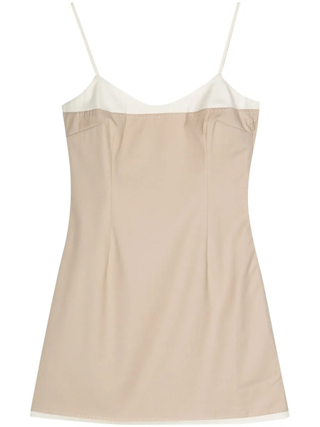  Remain Layered-effect Mini Dress - Neutrals 