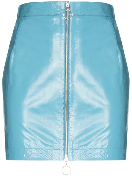  Remain Lizzie Zipped Mini Skirt - Blue 