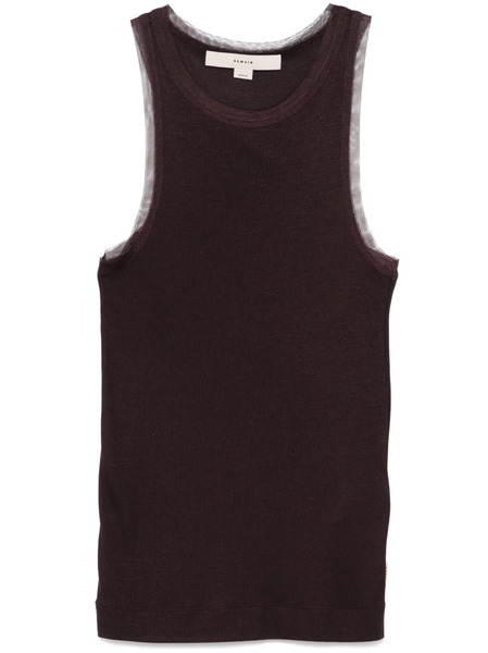  Remain Mesh-edge Tank Top - Purple 