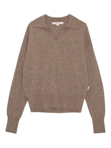  Remain Polo-neck Wool Sweater - Brown 