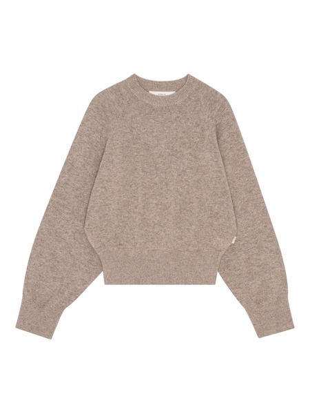  Remain Raglan-sleeve Crewneck Sweater - Brown 