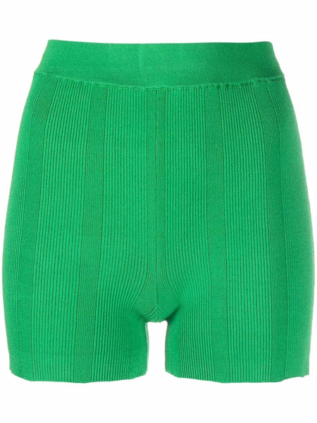  Remain Ribbed Slip-on Shorts - Green 