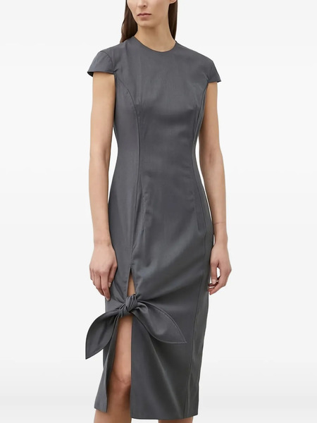  Remain Side-tie Midi Dress - Grey 
