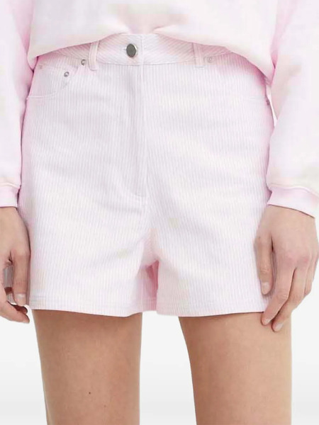  Remain Striped-pattern Shorts - Pink 